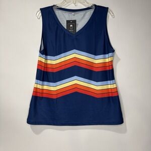 Women's Tank Top Shirt. Size L , ETCYY Brand. Colorful Design. New With Tags.